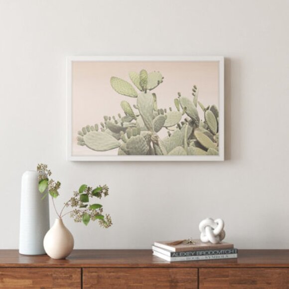 Cactus Bunch Marmont Hill Watercolor Cactus Painting Framed Paper Print NEW NIB - Picture 6 of 11